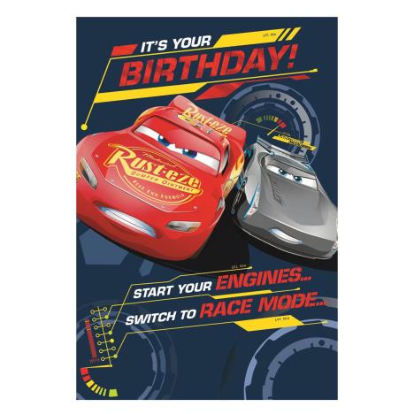 Disney Cars Race Mode Birthday Card £1.90